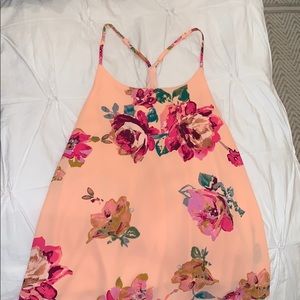 A floral tank top